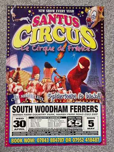 Santus circus poster south - santus,